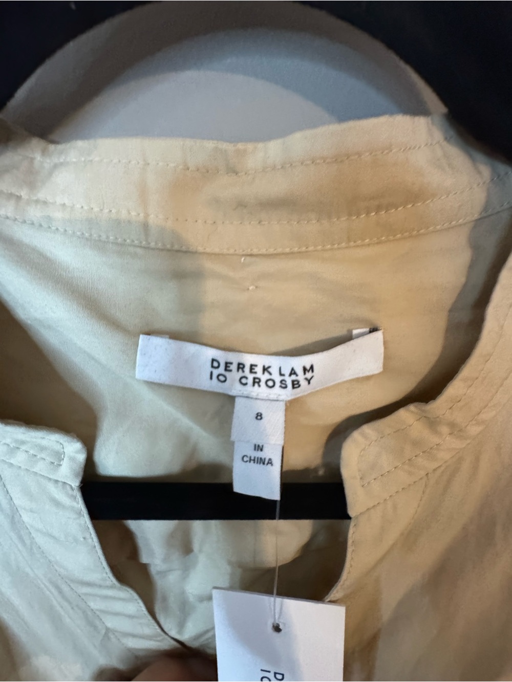 12. Derek Lam 10 Crosby Lotte Mixed Media Dress, Size 8 - Picture 3 of 4